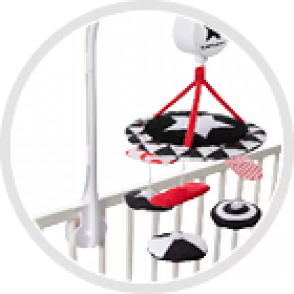 CANPOL BABIES Kontrastní plyšový kolotoč s melodiemi Sensory