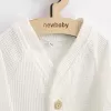 New Baby Kojenecký kabátek na knoflíky Luxury clothing Oliver bílý