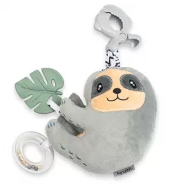 New Baby Edukační hrající plyšová hračka s klipem Sloth