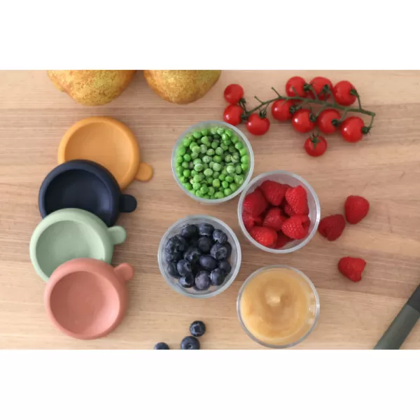 Beaba Kelímky na jídlo skleněné 4x 250 ml Sunrise