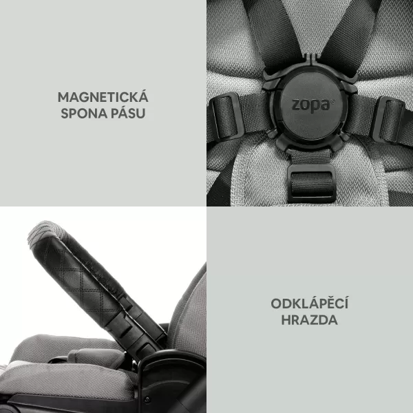Zopa Set kočárek Move Cross 3 + hluboká korba  Move XL 3 + autosedačka XM boss grey+ báze