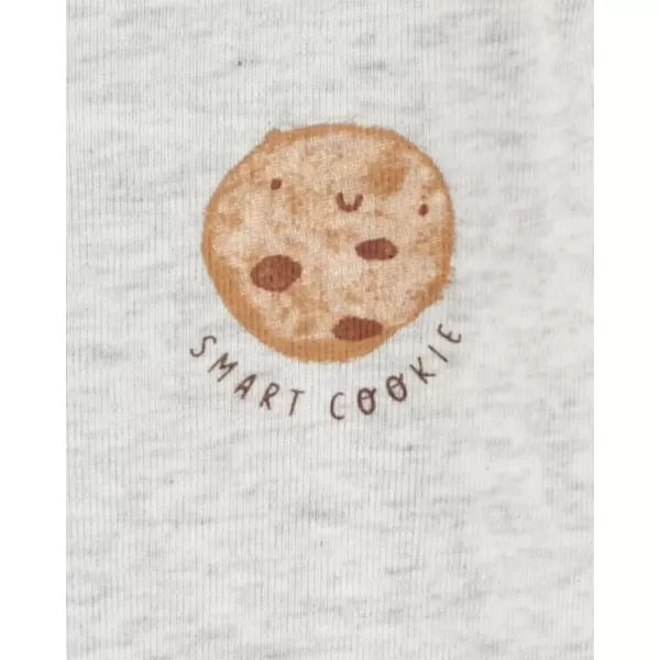 CARTER'S Body dlouhý rukáv Milk&Cookies neutral 4ks 12m/vel. 80