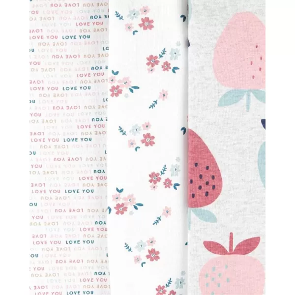 CARTER'S Body krátký rukáv Strawberry dívka LBB 5 ks NB/ vel. 56