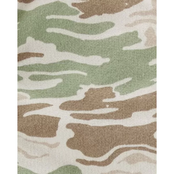 CARTER'S Set 3dílná vesta, tepláky, body dl. rukáv Green Camo kluk NB/ vel. S 56