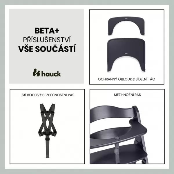 Hauck Beta+ B dřevěná židle