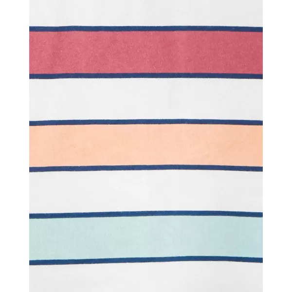 CARTER'S Set 2dílný triko kr. rukáv, kraťasy Color Stripes kluk 6m