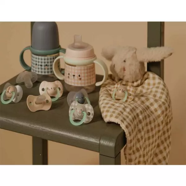 SUAVINEX Šidítko DEN&NOC fyziologické silikon 0-6 m - 2 ks