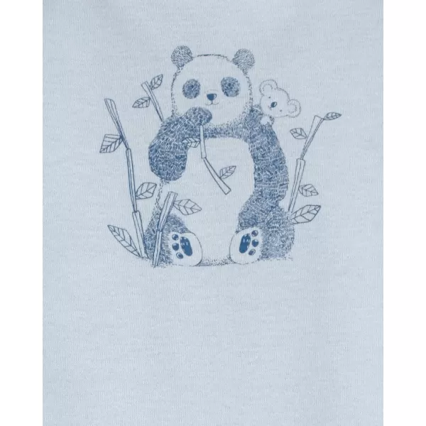 CARTER'S Body krátký rukáv Blue Panda/Airplane kluk 5ks 3m/vel. 62