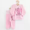 New Baby Kojenecká souprava tričko a tepláčky Happy Elephant pink