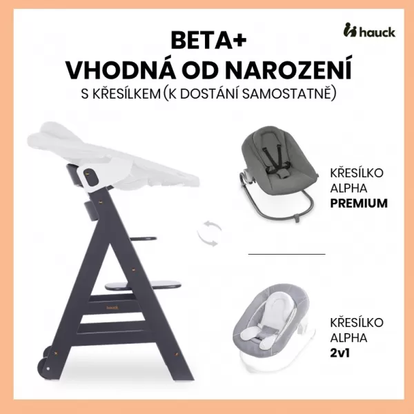 Hauck Beta+ B dřevěná židle