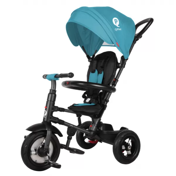 QPLAY Tříkolka Rito air gel (Rubber), věk 10-72 měsíců
