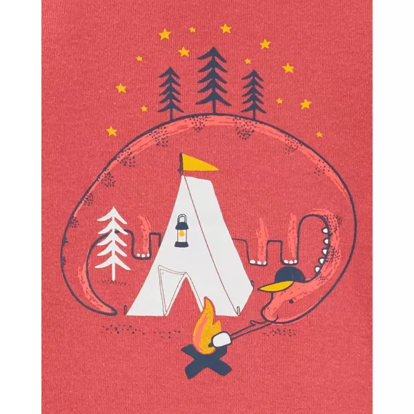 CARTER'S Set 2dílný body kr. rukáv, tepláky Dino Stripes kluk 3m