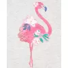 CARTER'S Triko na ramínka Pink Flamingo holka 12m