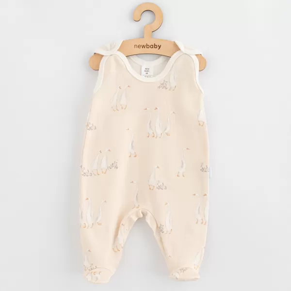 New Baby Kojenecké bavlněné dupačky Husičky