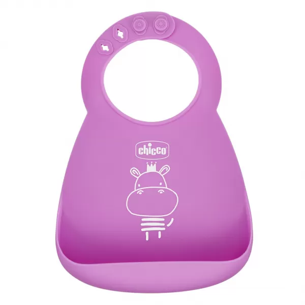 CHICCO Set jídelní silikonový - 6m+