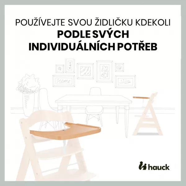 Hauck Pultík dřevěný k židličce Alpha+