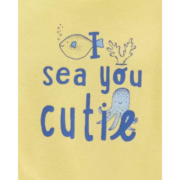 CARTER'S Body krátký rukáv Blue Ocean chlapec 3ks 3m