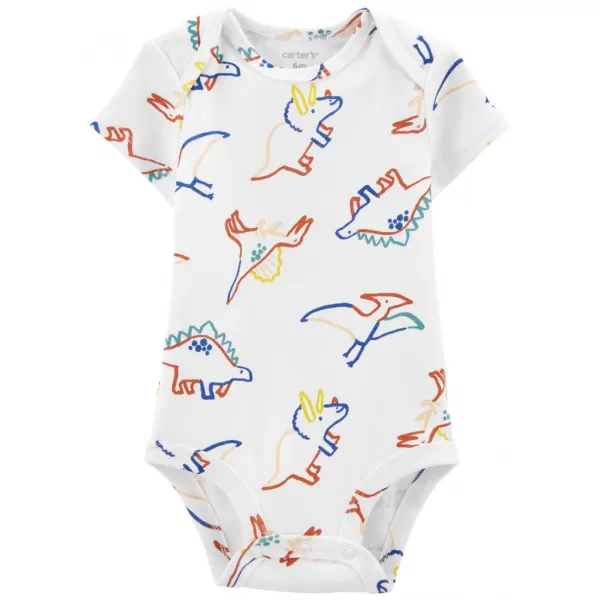 CARTER'S Body krátký rukáv Ivory Dino chlapec 3m