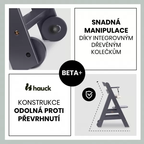 Hauck Beta+ B dřevěná židle