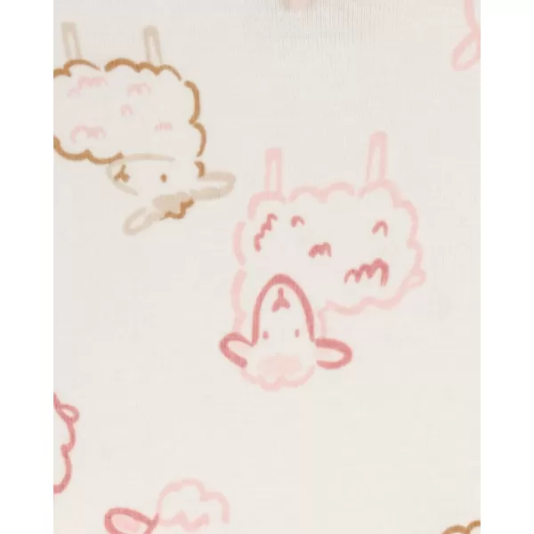 CARTER'S Body dlouhý rukáv Pink/Ivory holka 4ks NB/vel. 56