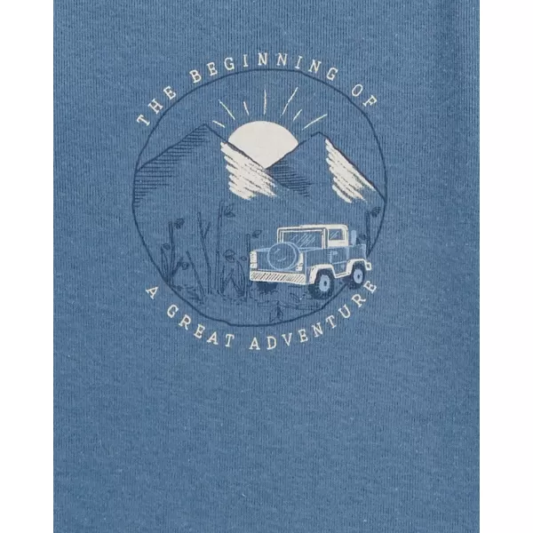 CARTER'S Body krátký rukáv Blue Panda/Airplane kluk 5ks 3m/vel. 62