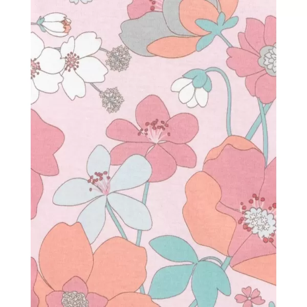 CARTER'S Body krátký rukáv Floral Pink dívka LBB 5 ks PRE/vel. 46