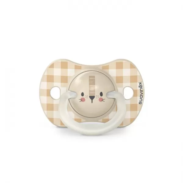 SUAVINEX Šidítko DEN&NOC fyziologické silikon 6-18 m - 2 ks