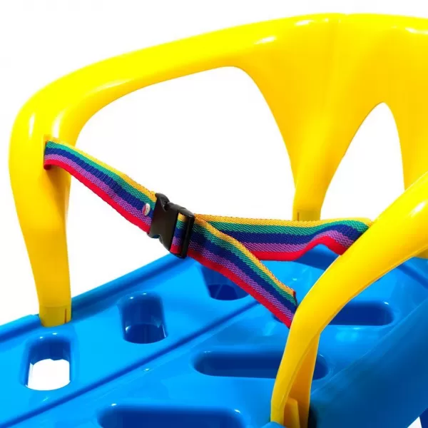 Baby Mix Plastové sáňky s opěradlem SNOW STAR červené