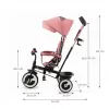 KINDERKRAFT Tříkolka Aston Rose pink