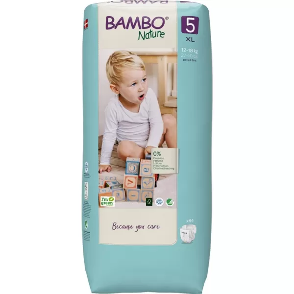 BAMBO Nature Pleny jednorázové 5 XL (12-18 kg) 44 ks