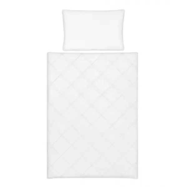 KLUPS Výplň peřinka + polštář do postýlky celoroční Lux white 135 x 100 + 60x40 cm