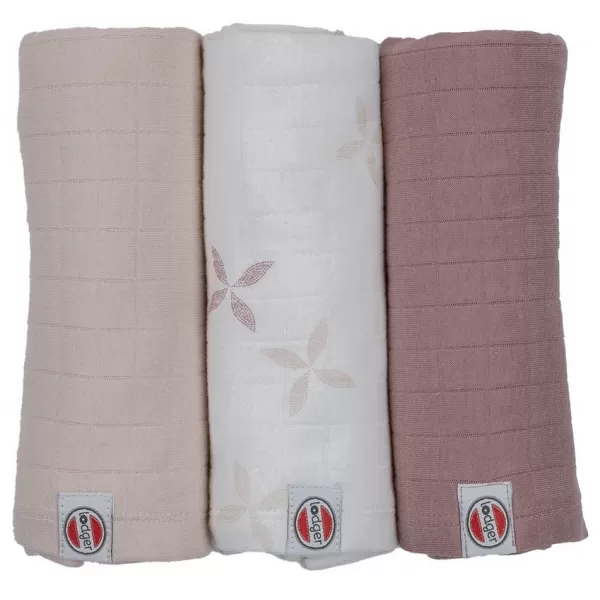 LODGER Swaddler Solid Matcha 3balení 70 x 70 cm