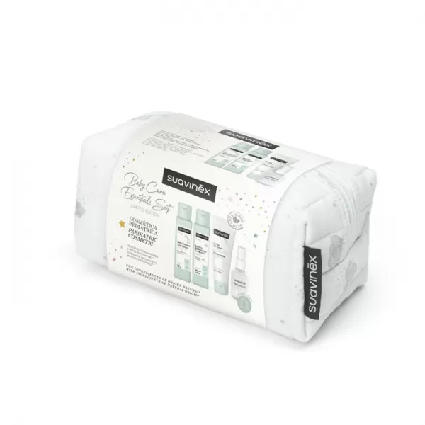SUAVINEX Kosmetická sada na cesty V BAVLNĚNÉ TAŠTIČCE