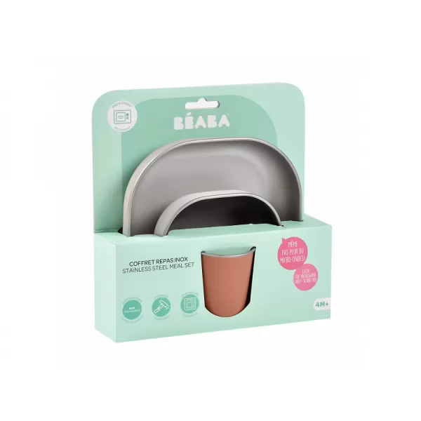 Beaba Jídelní sada nerez 3-dílná