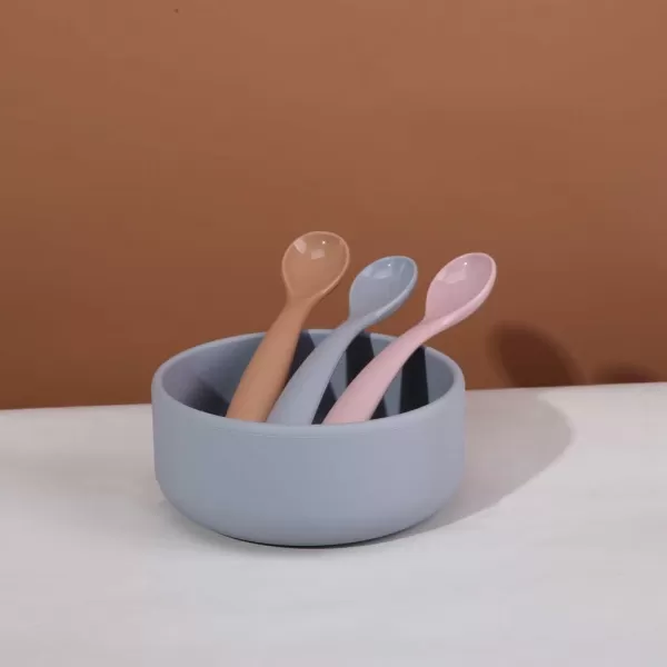 PETÚ PETÚ Maddie Silikonové lžičky 2 ks Dusty Blue