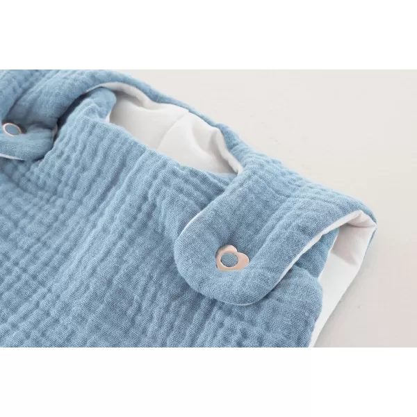 TRÄUMELAND Vnější spací pytel Liebmich Musselin Hellblau 62/68