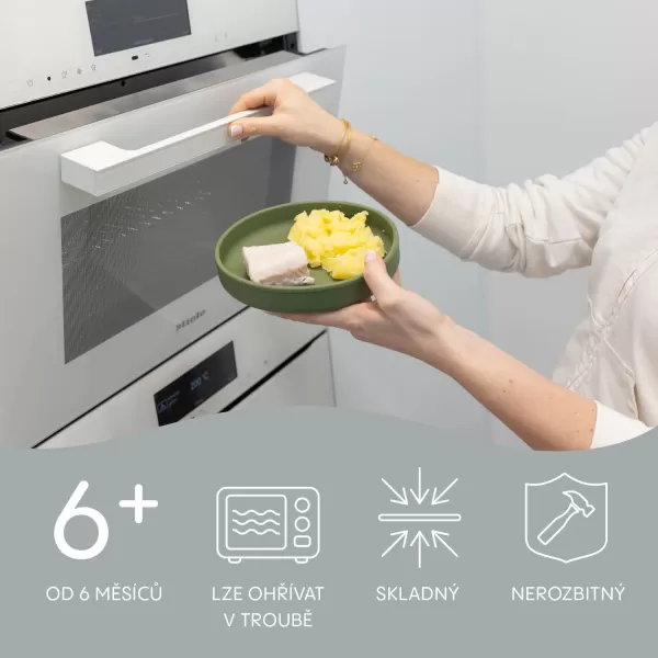 Zopa Silikonový talířek, Dove Grey