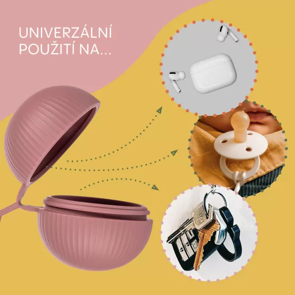 Zopa Silikonové pouzdro na dudlík uzavíratelné, Dove Grey