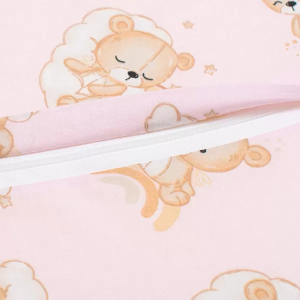 New Baby Podsedák pro děti BASIC bear pink