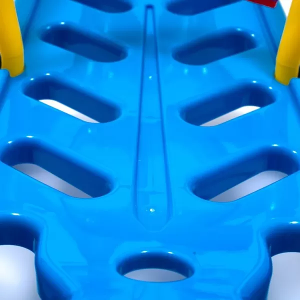 Baby Mix Plastové sáňky s opěradlem SNOW STAR červené