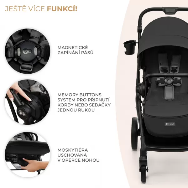 KINDERKRAFT SELECT Kočárek kombinovaný Yoxi 3v1