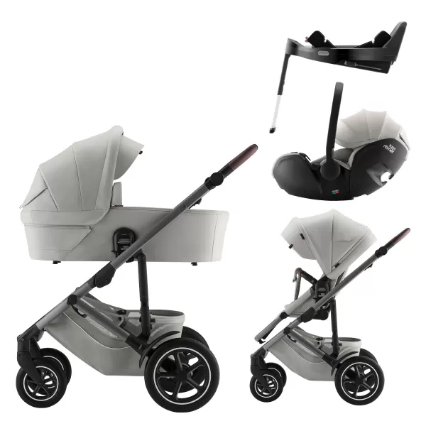 Britax Set kočárek Smile 5Z + hluboká korba + autosedačka Baby-Safe PRO + Vário Base 5Z