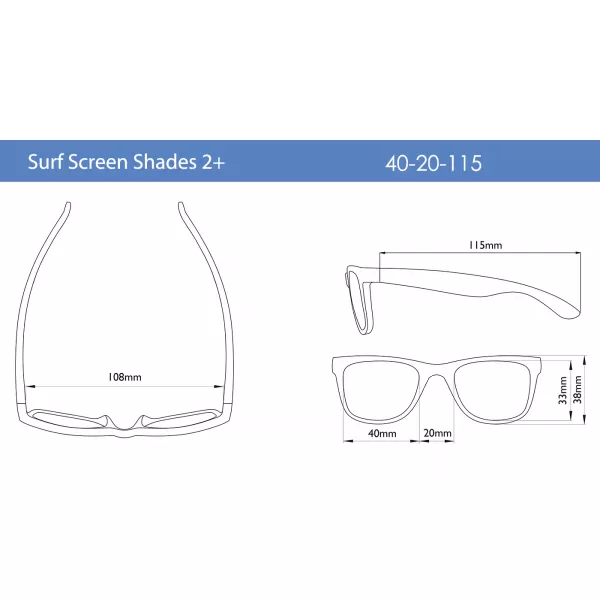 REAL SHADES Brýle s filtrem modrého světla Screen Shades 2+