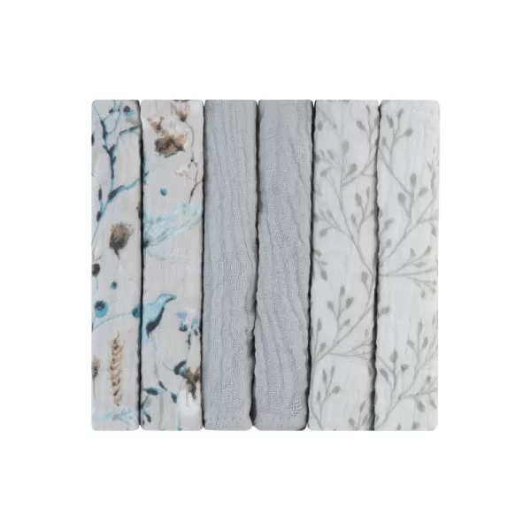 KikkaBoo Pleny mušelínové 30x30 cm 6ks Dreamy Fields