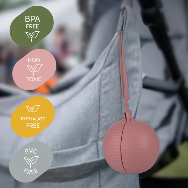 Zopa Silikonové pouzdro na dudlík uzavíratelné, Dove Grey