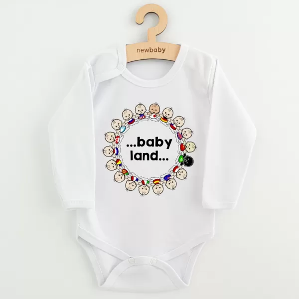 New Baby Dětské body s potiskem ...baby land...