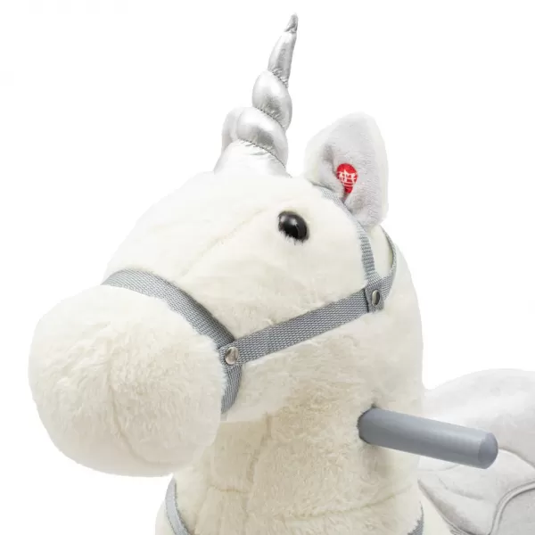 Baby Mix Houpací hračka s melodií a kolečky Unicorn