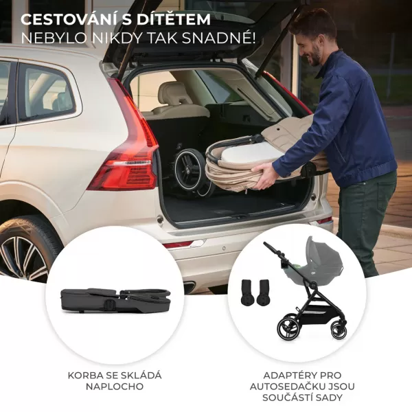 KINDERKRAFT SELECT Kočárek kombinovaný Yoxi 3v1