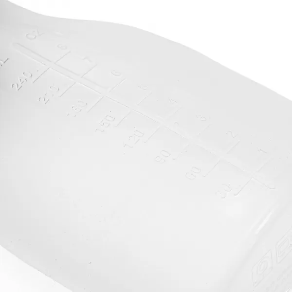 New Baby Silikonová lahvička na mateřské mléko modrá