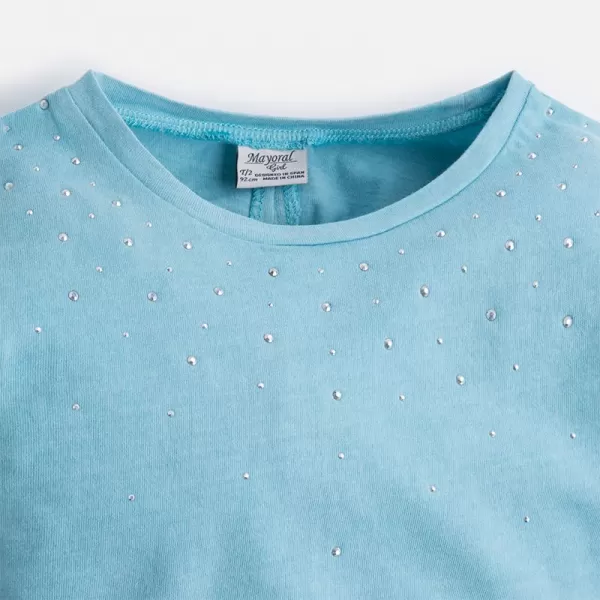 MAYORAL Triko tyrkys PERLIČKA